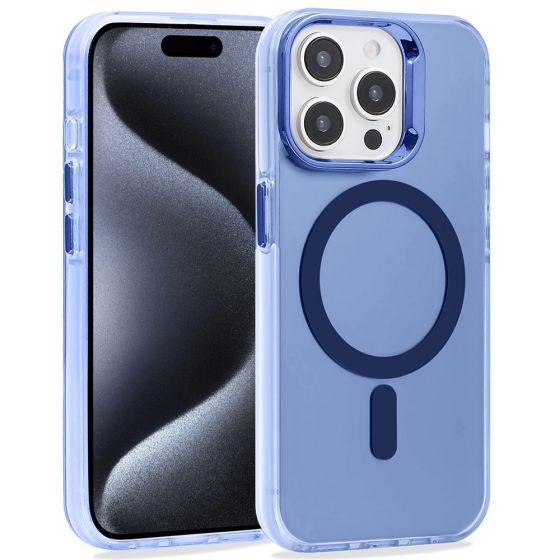 Handyhülle für iPhone 15 Pro Hülle MagSafe kompatibel Blau