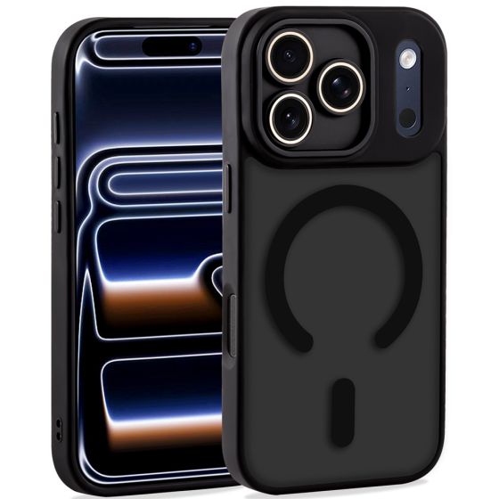Hülle für iPhone 17 Pro MagSafe kompatibel Case mit Kameraschutz Schwarz