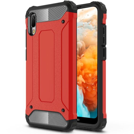 Robuste Hülle für Huawei Y6 2019 Outdoor Case in Rot