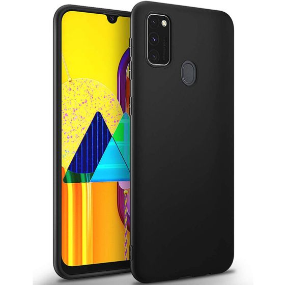 Ultra Slim Case fuer Samsung Galaxy M30s Schutzhuelle in Schwarz