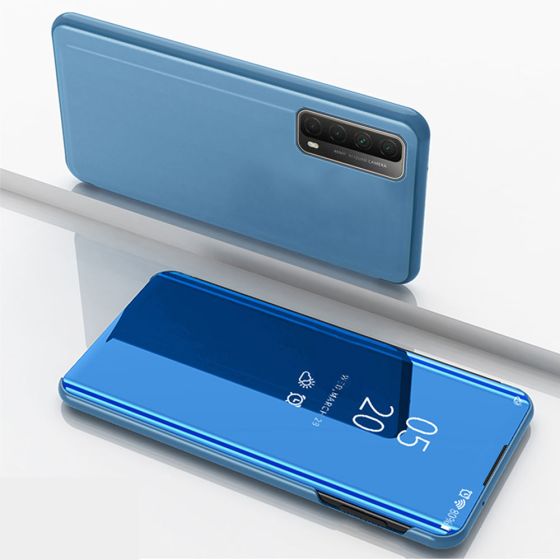 Spiegel Hülle für Huawei P Smart 2021 Flipcase in Blau