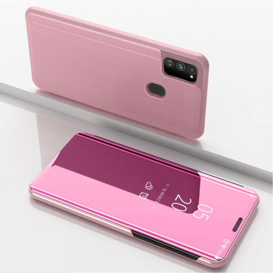 Spiegel Hülle für Samsung Galaxy M31 Flipcase in Rosa