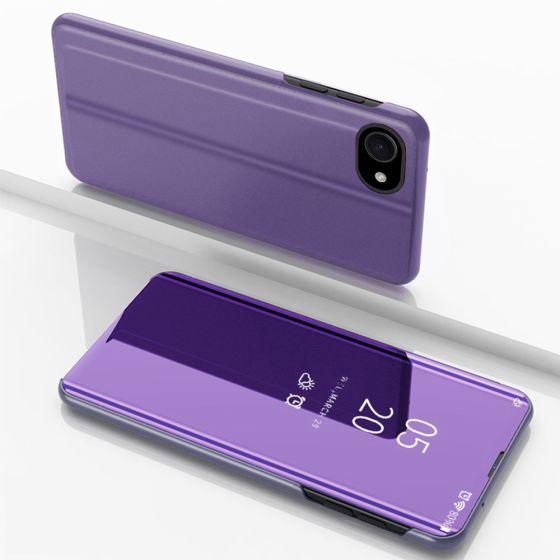 Spiegel Hülle für Apple iPhone 16e Handytasche Lila