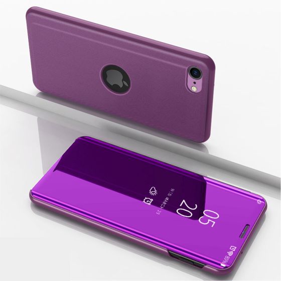 Spiegel Handyhülle für iPhone SE (2022) Flipcase Pink