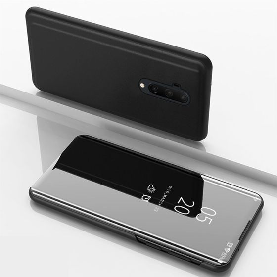 Spiegel Handyhülle für Oneplus 7T Pro Flipcase Schwarz