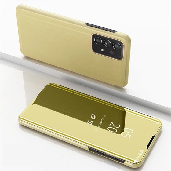 Handyhülle für Samsung Galaxy A13 5G Spiegel Flipcase Gold
