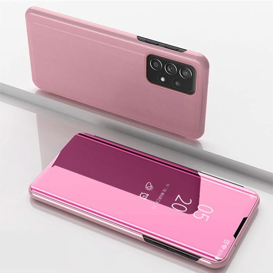 Handyhülle für Samsung Galaxy A13 5G Spiegel Flipcase Rosa