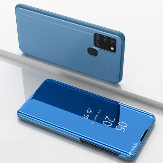 Spiegel Handyhülle für Galaxy A21s Flipcase Blau