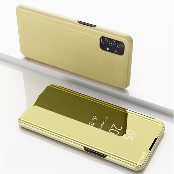 Handyhülle für Samsung Galaxy A23 5G Spiegel Flipcase Gold
