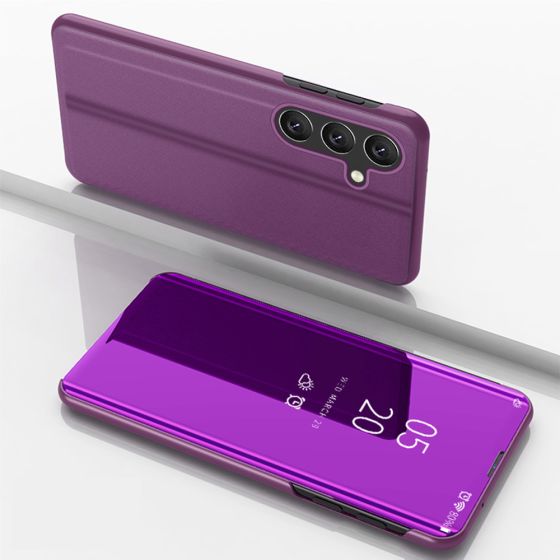 Spiegel Hülle für Samsung Galaxy 25 5G Handytasche Pink