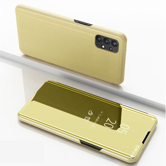 Spiegel Handyhülle für Galaxy A32 Flipcase Gold