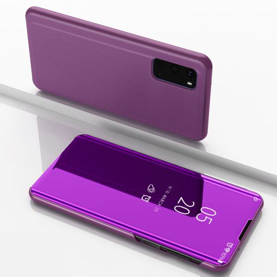 Spiegel Handyhülle für Galaxy A42 Flipcase Pink