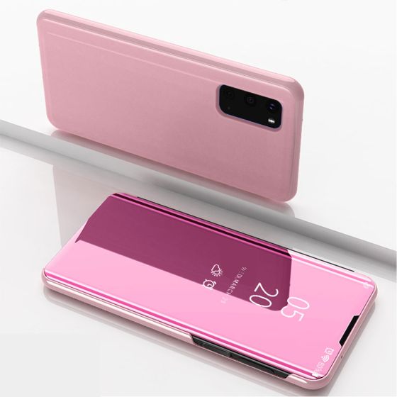 Spiegel Handyhülle für Galaxy A42 Flipcase Rosa