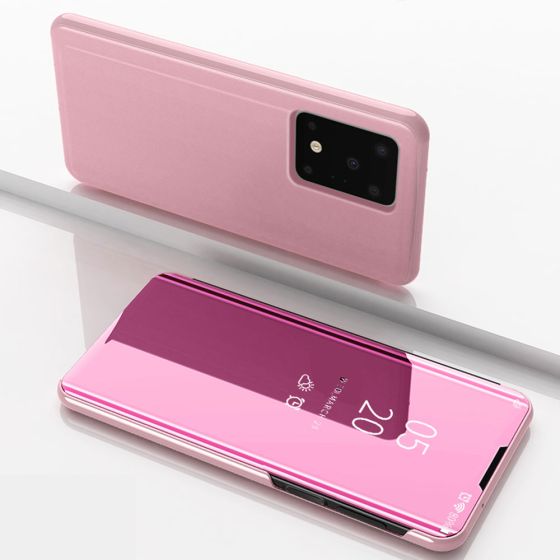 Spiegel Hülle für Samsung Galaxy S20 Ultra Flipcase in Rosa