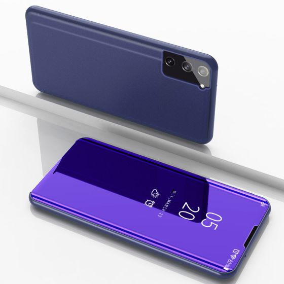 Spiegel Hülle für Samsung Galaxy S21 Handytasche Violett