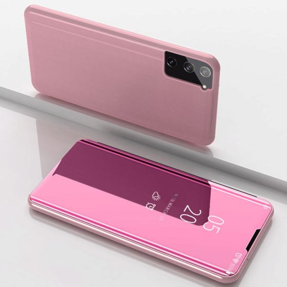 Spiegel Hülle für Samsung Galaxy S21 Plus Handytasche Rosa