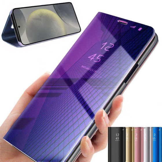 Spiegel Hülle für Samsung Galaxy S24 Handytasche Case