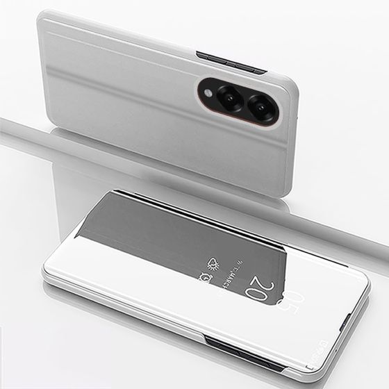 Spiegel Hülle für Samsung Galaxy S25 Edge Flipcase - Silber