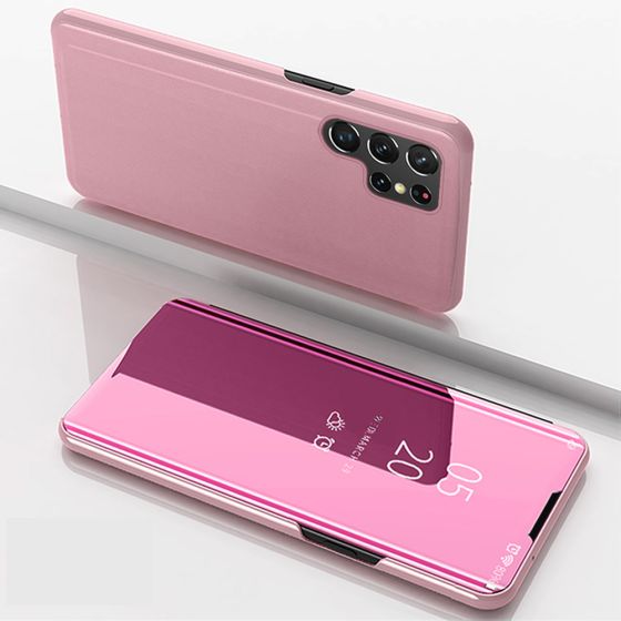 Handyhülle für Samsung Galaxy S26 Ultra Spiegel Flipcase Gold
