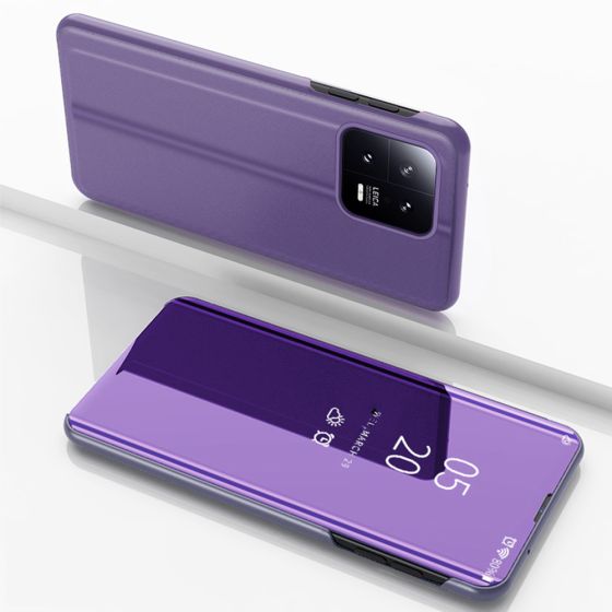 Spiegel Handyhülle für Xiaomi 13 Hülle Flipcase Violett