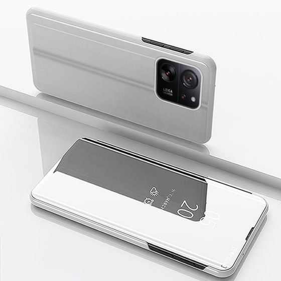 Spiegel Handyhülle für Xiaomi 13T Handytasche Silber