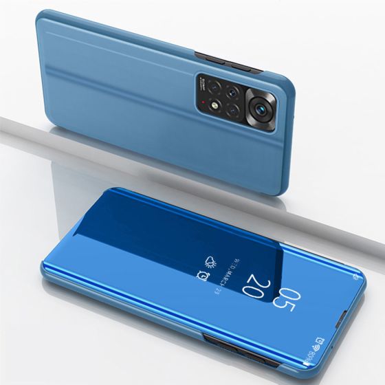 Spiegel Handyhülle für Xiaomi Redmi Note 11 Hülle Handytasche Flipcase Blau