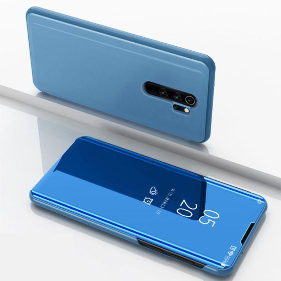Spiegel Handyhülle für Xiaomi Redmi Note 8 Pro Flipcase Blau