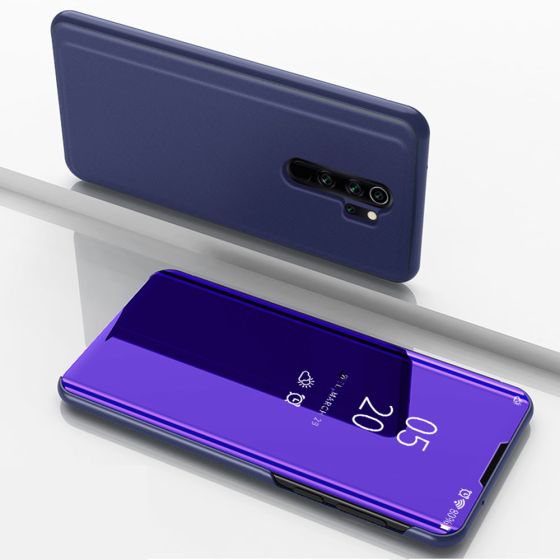 Spiegel Handyhülle für Xiaomi Redmi Note 8 Pro Flipcase Violett