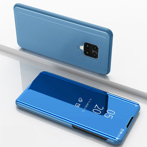 Spiegel Handyhülle für Xiaomi Redmi Note 9 Pro Flipcase Blau