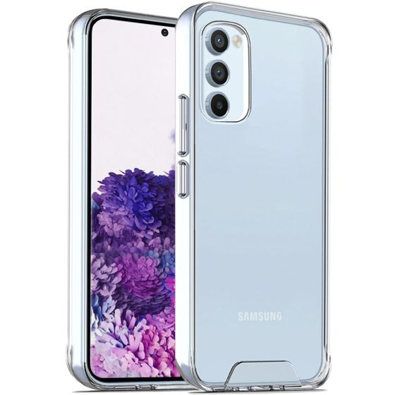Transparente kristallklare Hülle für Samsung Galaxy S20 Hybrid Case mit weichem Rahmen und robuster Rückseite