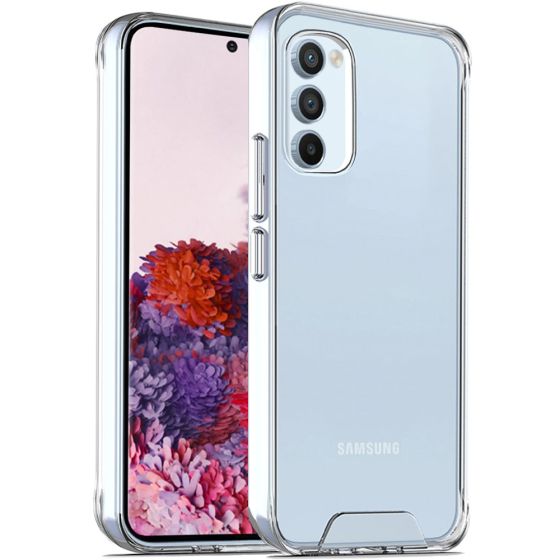 Transparente kristallklare Hülle für Samsung Galaxy S20 Plus Hybrid Case mit weichem TPU Rahmen und robuster Rückseite