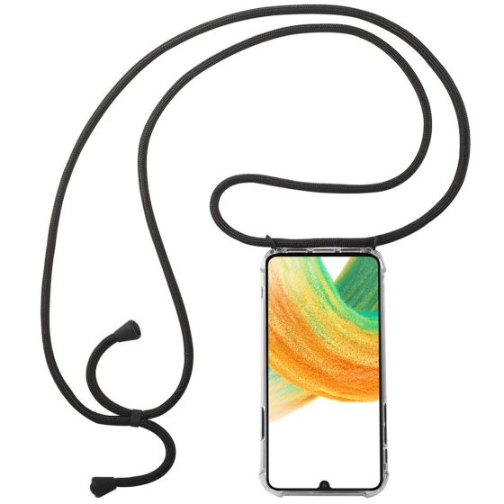 Transparente Handyhülle mit Handyband / Kette für Samsung Galaxy A33