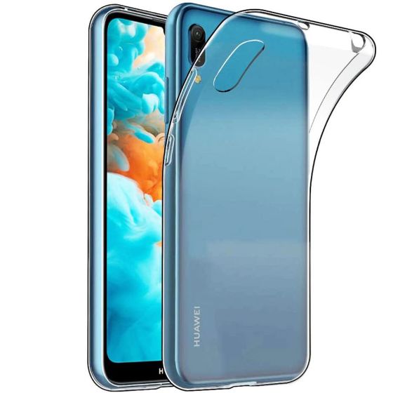 Transparente Silikon Hülle für Huawei Y6 2019 Ultra Kristallklar