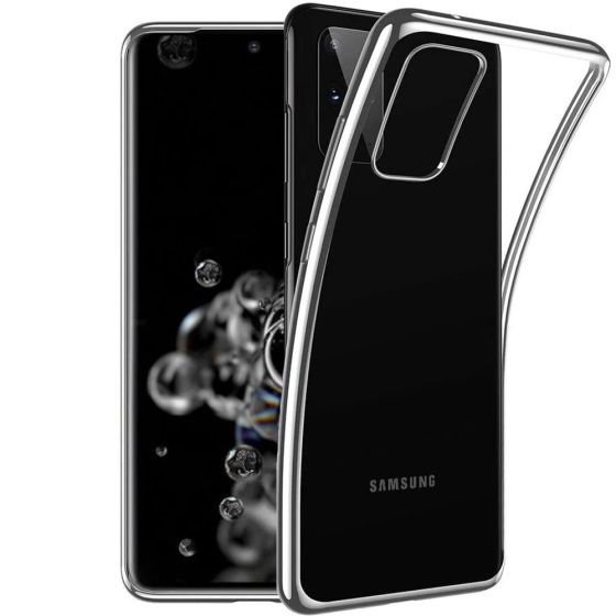 Transparente Silikon Hülle für Samsung Galaxy S20 Ultra Kristallklar