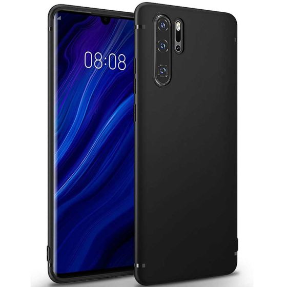 Ultra Slim Silikon Case für Huawei P30 Pro New Edition - Schwarz