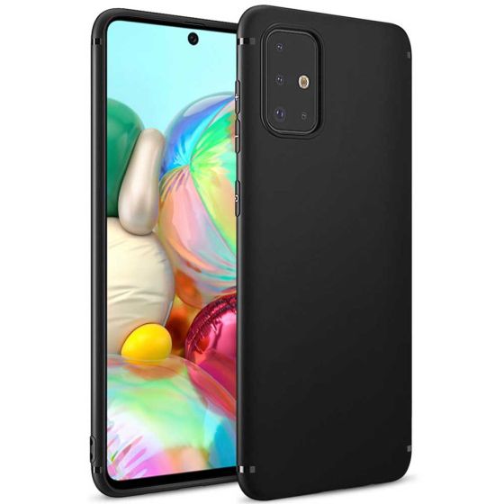 Dünne Hülle für Samsung Galaxy A71 Ultra Slim Case in Schwarz 