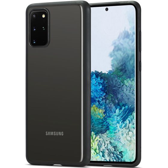 Transparente kristallklare Hülle für Samsung Galaxy S20 Plus Case mit schwarzen Rahmen