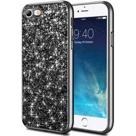 ERT GROUP Handyhülle Mit Glitzer Für IPhone 7 Plus/8 Plus – Schwarz, Modisch & Stoßfest